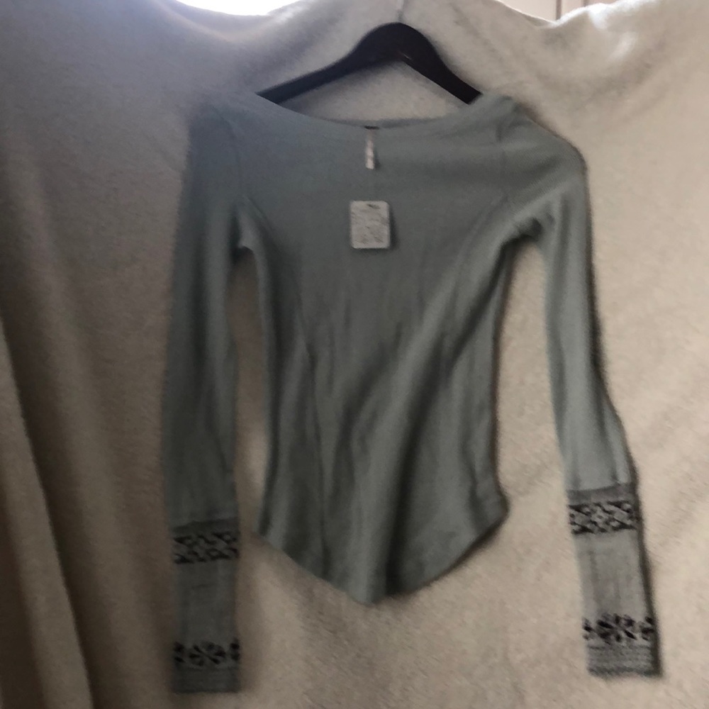 Free people xs long sleeve shirt